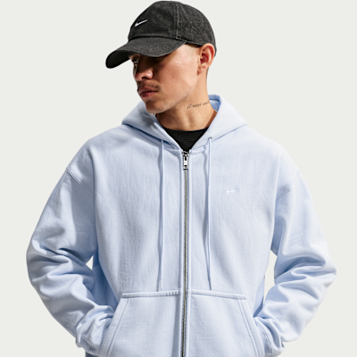 Nike Solo Swoosh Men's Full-Zip Fleece Hoodie. Nike.com